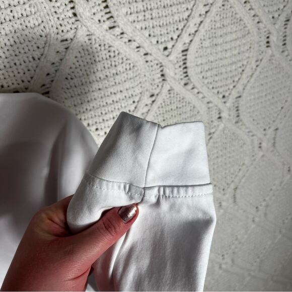 HEADS OR TAILS | White & Red Rhinestone Skull & Crossbones Hoodie | Men's S - Picture 7 of 10